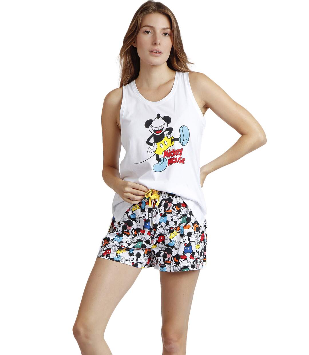 Pyjama short débardeur Mickey Fluor Disney Admas-1