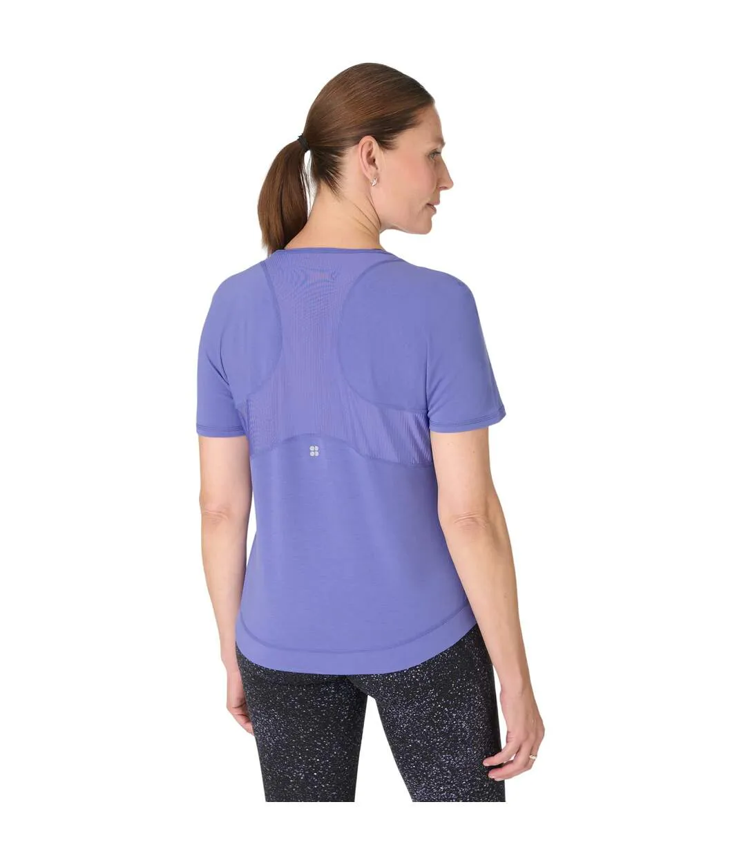 T-shirt Easy Femme Bleu Sweaty Betty-3
