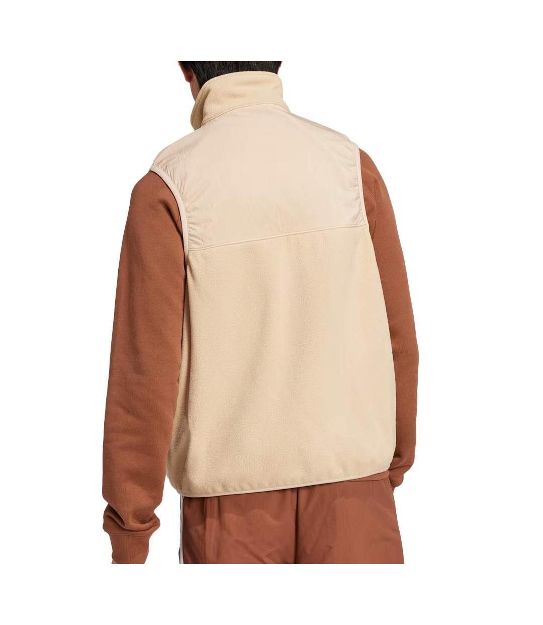 Veste beige homme adidas fleece vest-2