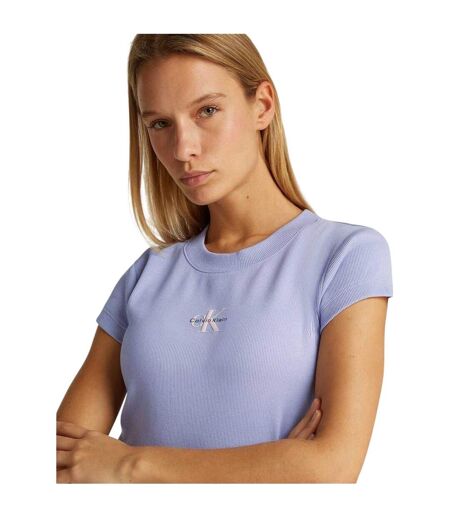 Haut Court Motif/style Logo Femme Lavande Calvin Klein