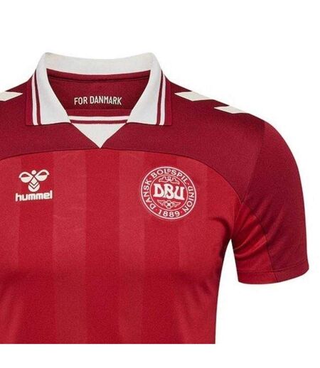 Maillot De Foot Motif/style Danemark Homme Rouge Hummel