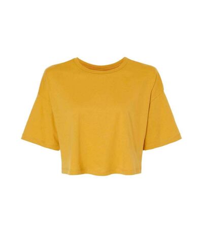 Bella + Canvas Womens/Ladies Jersey Cropped Crop T-Shirt (Mustard) - UTPC5355