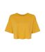 Bella + Canvas Womens/Ladies Jersey Cropped Crop T-Shirt (Mustard)