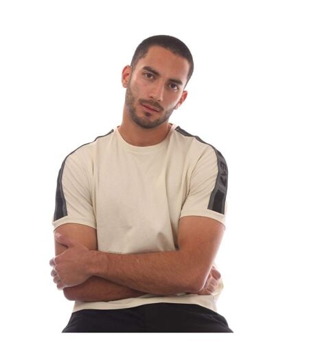T-shirt Style Logo Ea7 Homme Beige Emporio Armani