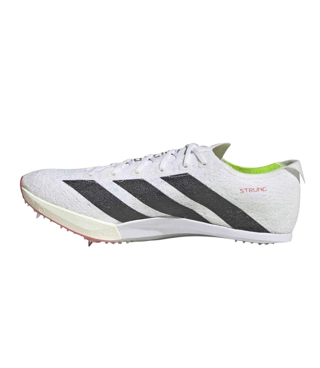 Mens Adizero 3 Stripes Athletic Shoe Spikes White Core Black Adidas-3