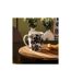 Lot de 6 Mugs Twisted Lime 37cl Noir & Blanc-3
