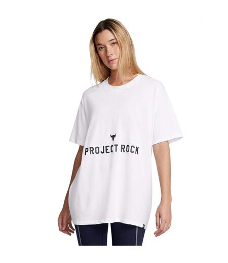 T-shirt Project Rock Femme Blanc Under Armour