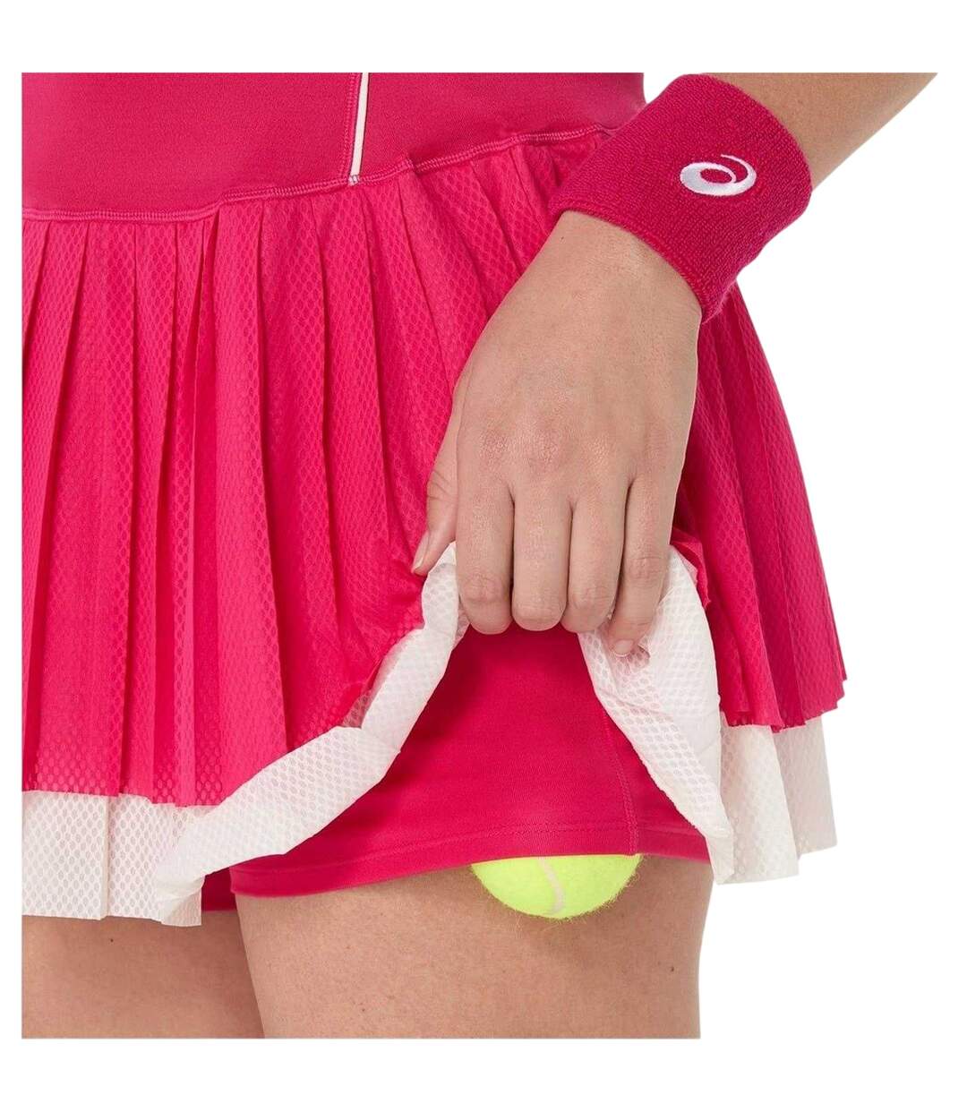 Robe Athlétique Tennis Femme Rose Vif Asics-4