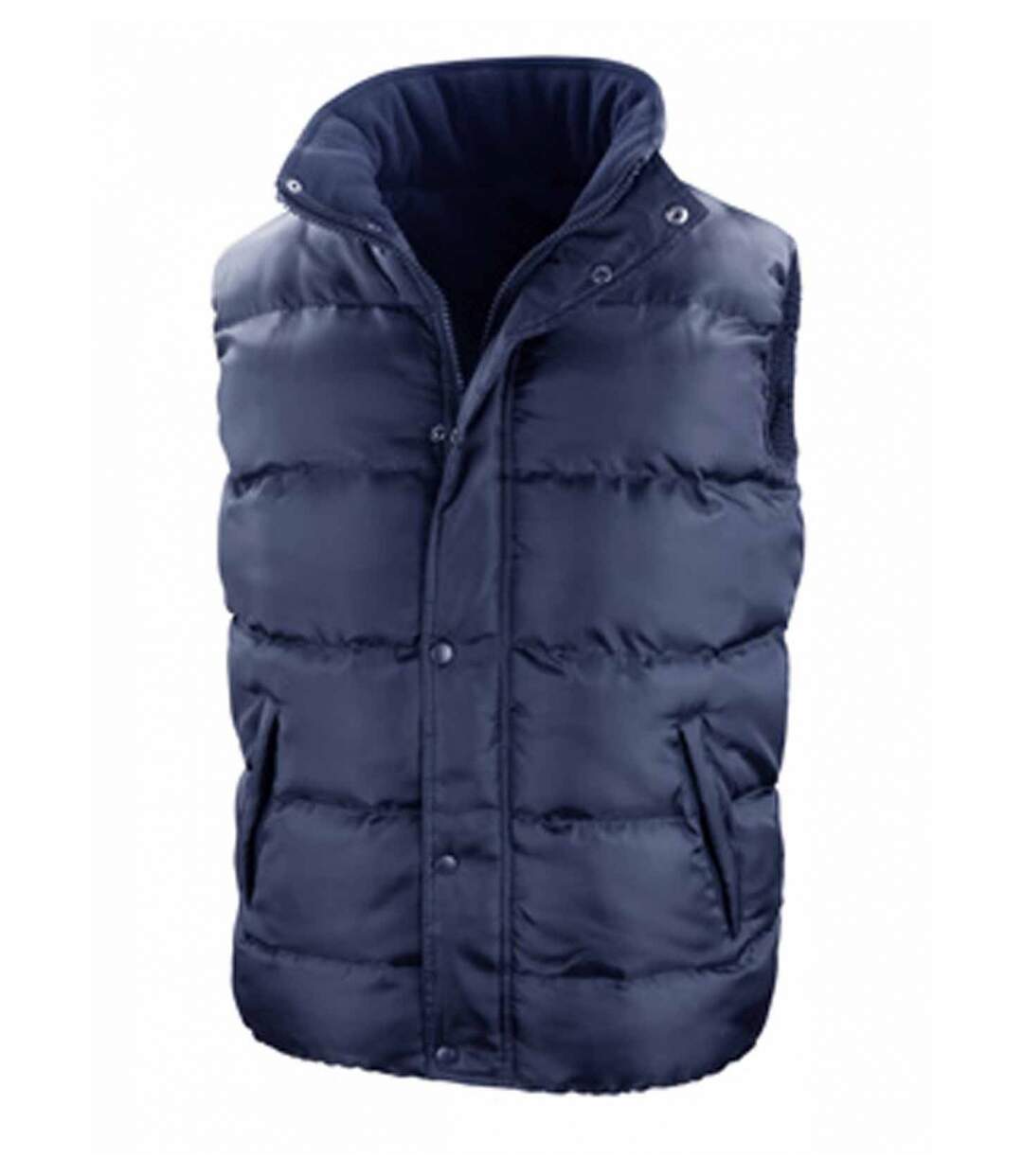 Doudoune anorak sans manches bodywarmer - R223X - bleu marine