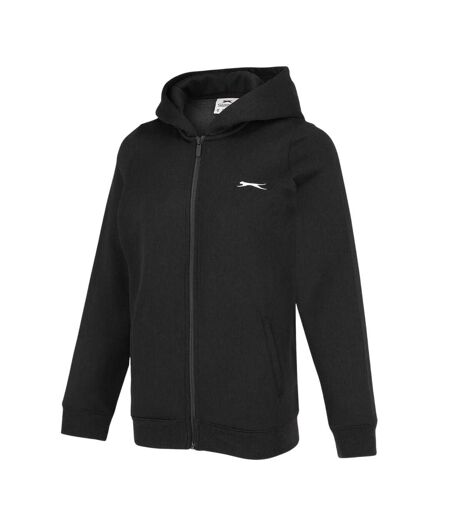 Veste À Capuche Motif/style Logo Femme Noir Slazenger