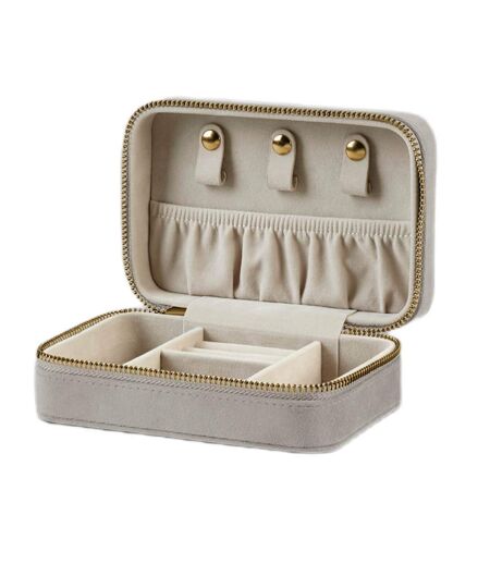 Velvet Travel Jewellery Box One Size Moonstone Bagbase