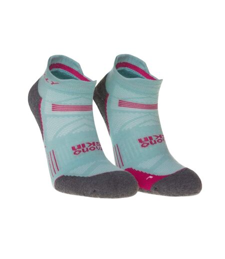 Unisex Adult Supreme Socklets Aquamarine Grey Marl Hilly