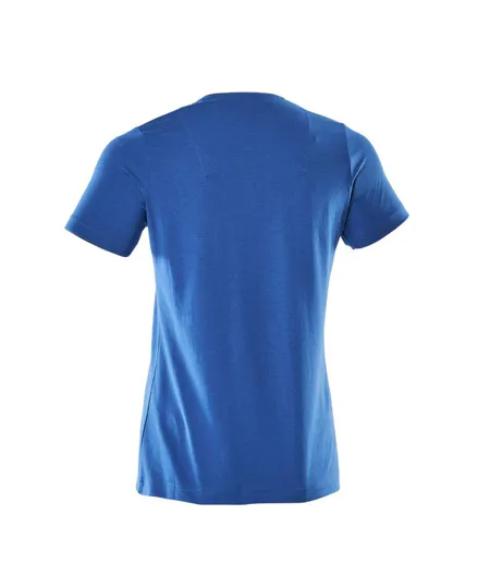 Womens/ladies Crossover T-shirt Azure Blue Mascot
