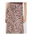 Principles Womens/Ladies Leopard Print Ruched Front Midi Skirt (Brown) - UTDH5760