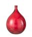 Vase Design en Verre Penisola 56cm Rouge-1