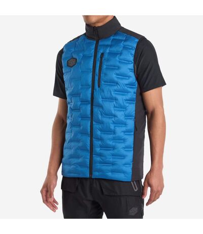Mens pro training elite reversible hybrid gilet black/classic blue Umbro