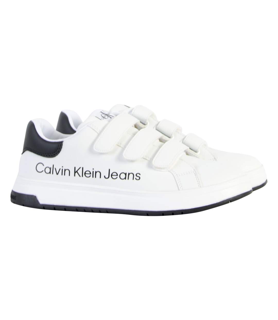 Basket Cuir Calvin Klein Jeans Juniors Low Cut Velcro-3