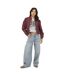 Blouson Aviateur Femme Bordeaux Brave Soul-1