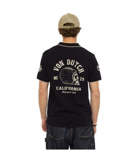 Polo homme maille piquée avec patchs et print dos MC29 Vondutch
