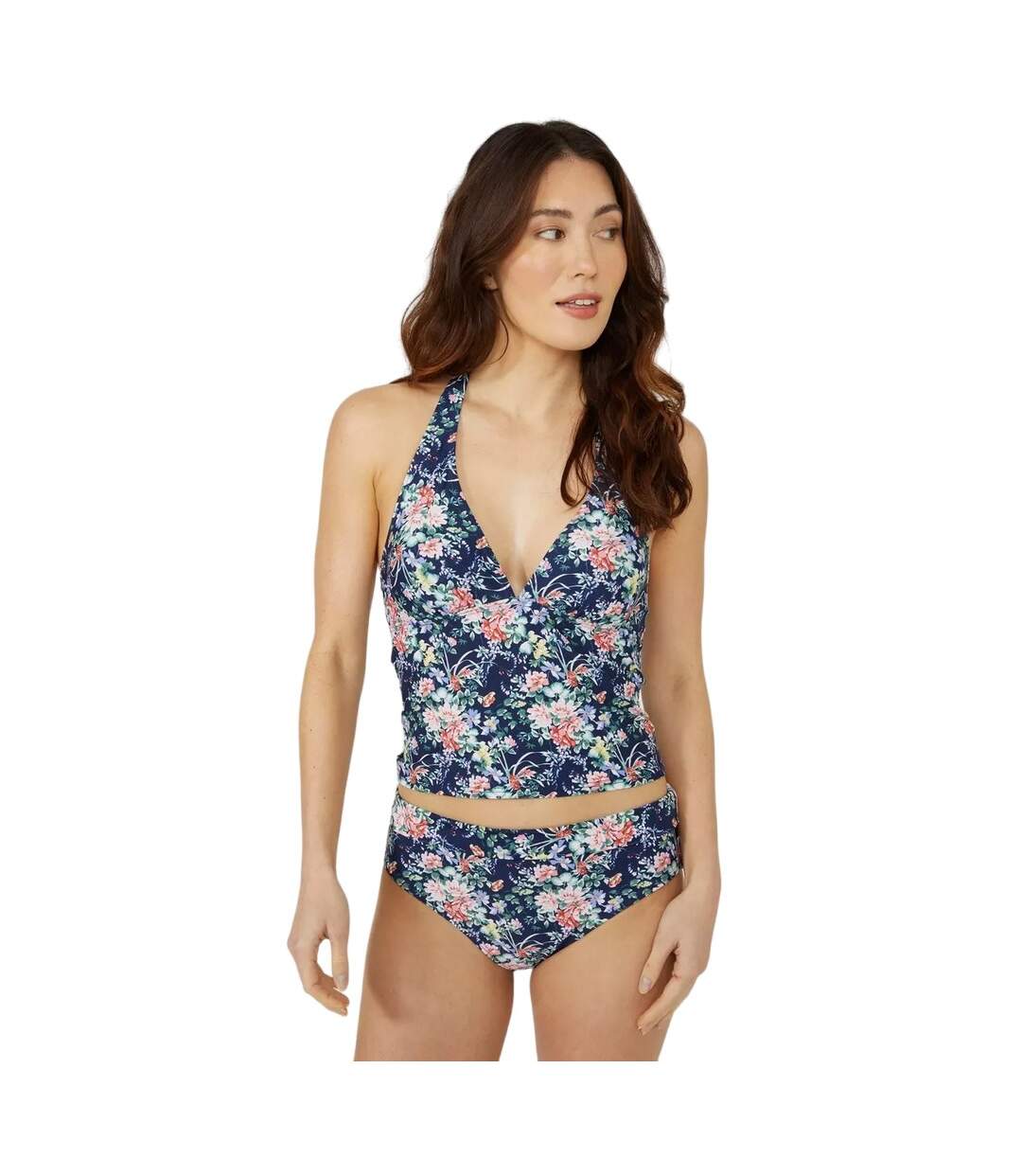 Haut de tankini femme bleu marine Debenhams-1