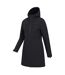 Womens/ladies fern longline soft shell jacket black Mountain Warehouse