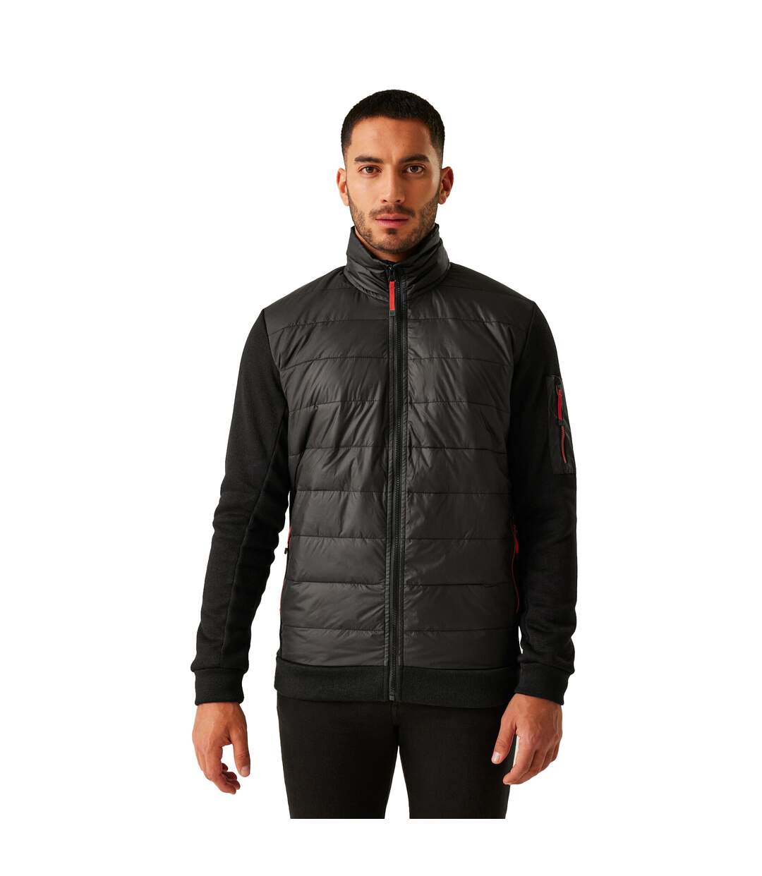 Veste polaire colliston homme noir / ocre rouge Regatta