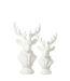 Tête de Cerf en Résine Courchevel 49cm Blanc-3