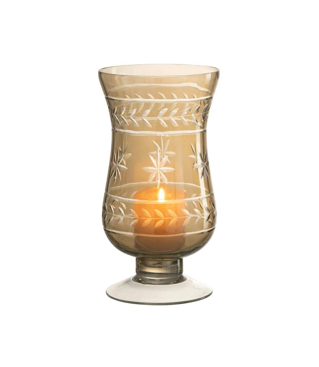 Vase Tige Étoile Anastasia 22cm Greige-2