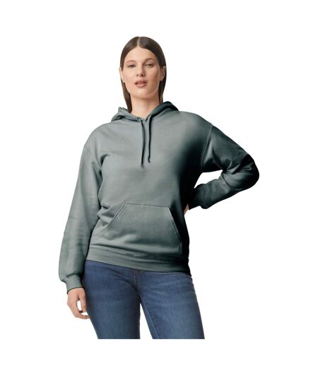 Sweat À Capuche Softstyle Adulte Gris Foncé Chiné Gildan