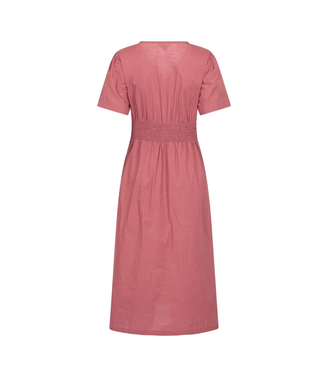 Womens/ladies Riviera Button Through Midi Dress Pink Mountain Warehouse-2