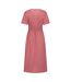 Womens/ladies Riviera Button Through Midi Dress Pink Mountain Warehouse-2
