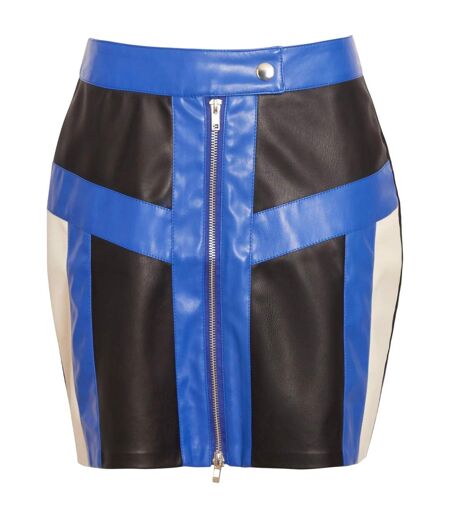 Mini Jupe Motor Sport Femme Bleu Influence