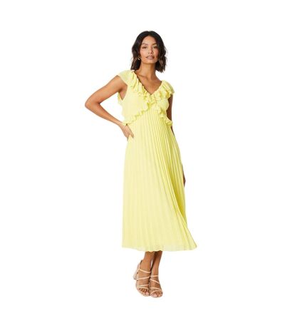 Robe mi-longue femme citron Dorothy Perkins