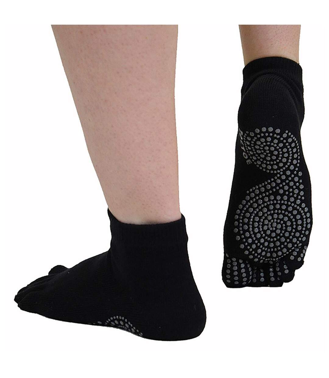 Anti-Slip Trainer Toe Socks - 1 Pack Yoga & Pilates Socks for Men and Women-4