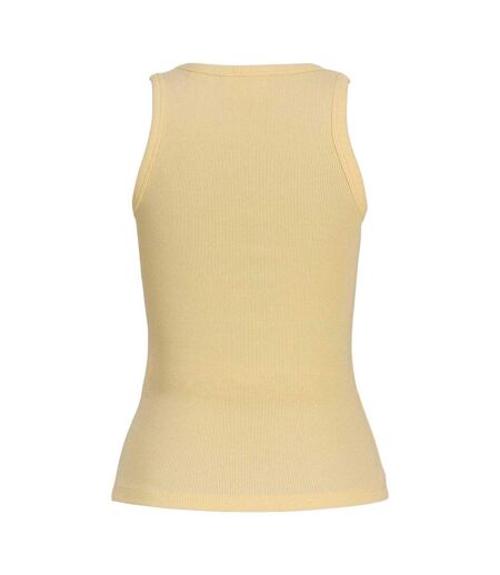 Womens/ladies Frida Ribbed Tank Top Sunlight JJXX