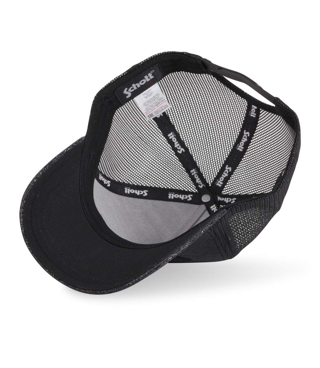 Casquette trucker avec filet et paillettes Schott Glitter Vondutch-5