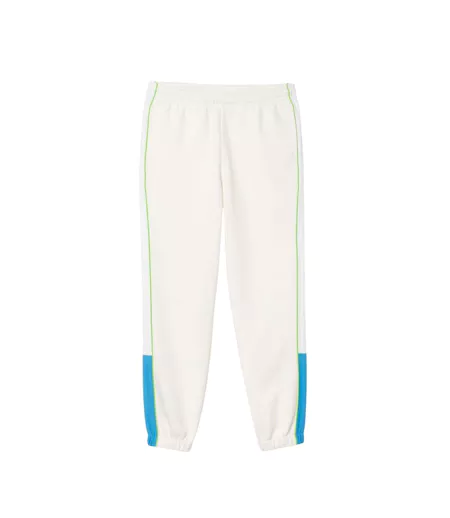 Pantalon De Jogging Homme Blanc Bleu Lacoste