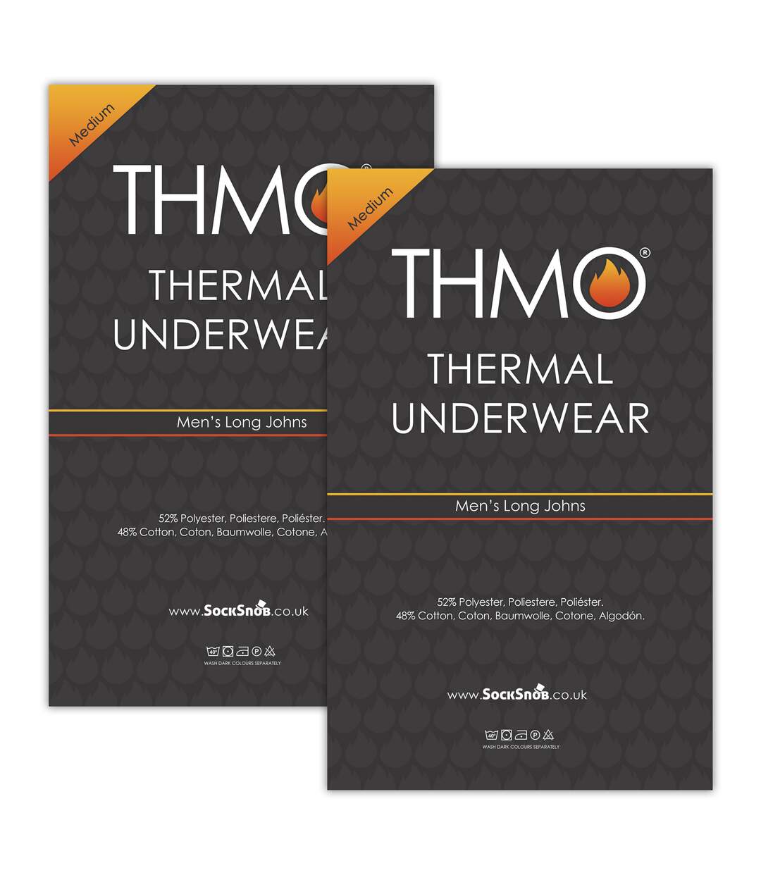 2 Pack Mens Thermal Long Johns | Winter Base Layer Thermal Underwear-2