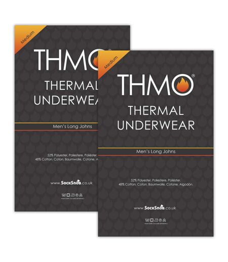 2 Pack Mens Thermal Long Johns | Winter Base Layer Thermal Underwear