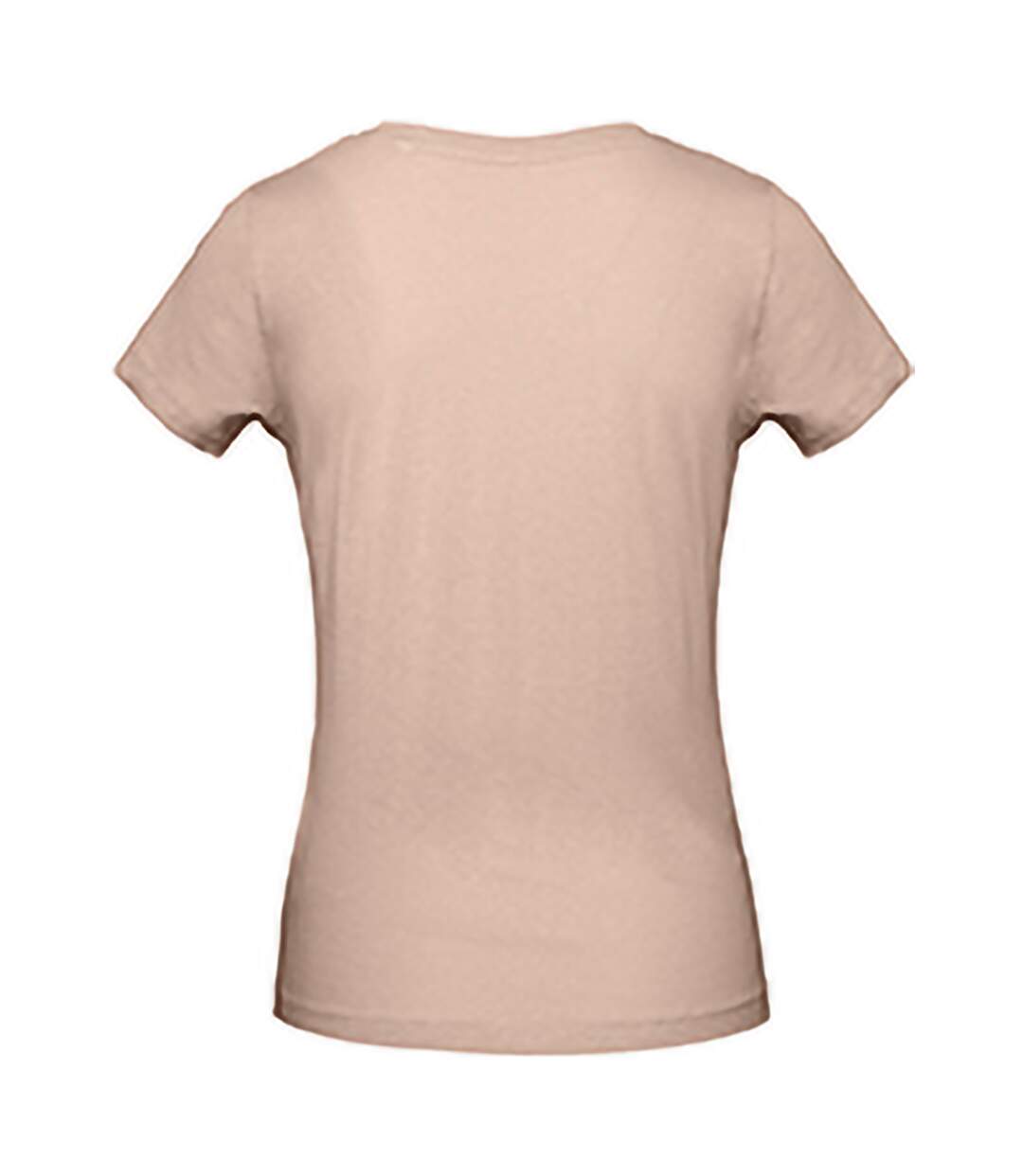 T-shirt en coton bio femme rose pâle B&C