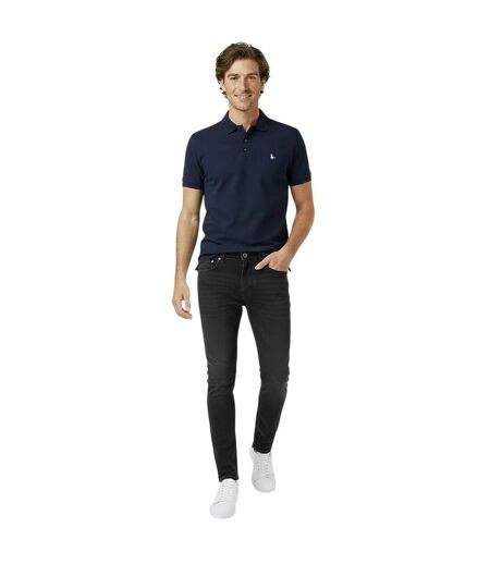Mens Classic Embroidered Logo Polo Shirt Navy Jack Wills
