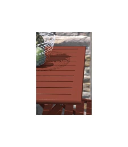 Table de Jardin Pliante Marius 70cm Terracotta