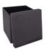 Pouf coffre pliable velours Tess - L. 38 x H. 38 cm-3