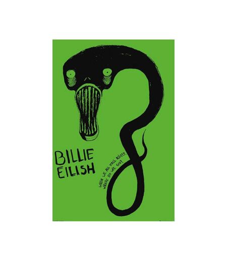 Billie Eilish Ghoul Poster (Green) (One Size) - UTTA4669