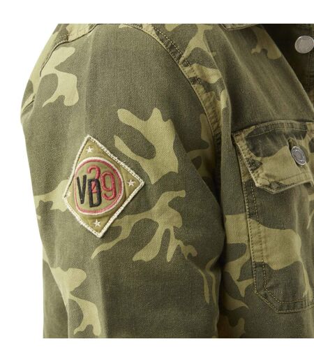 Veste homme avec broderie en camouflage en coton Santi Vondutch