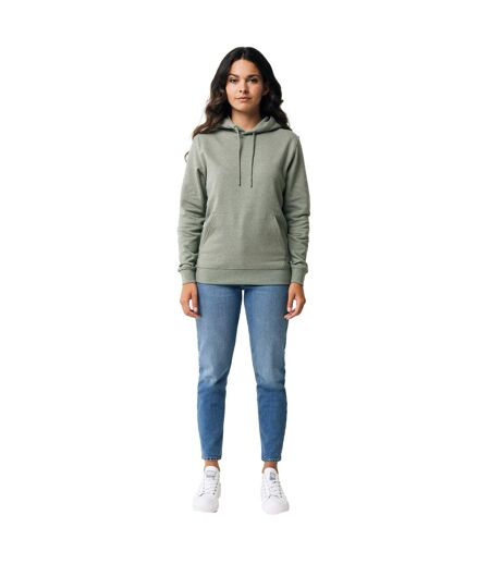 Unisex adult torres recycled cotton undyed hoodie heather green Iqoniq