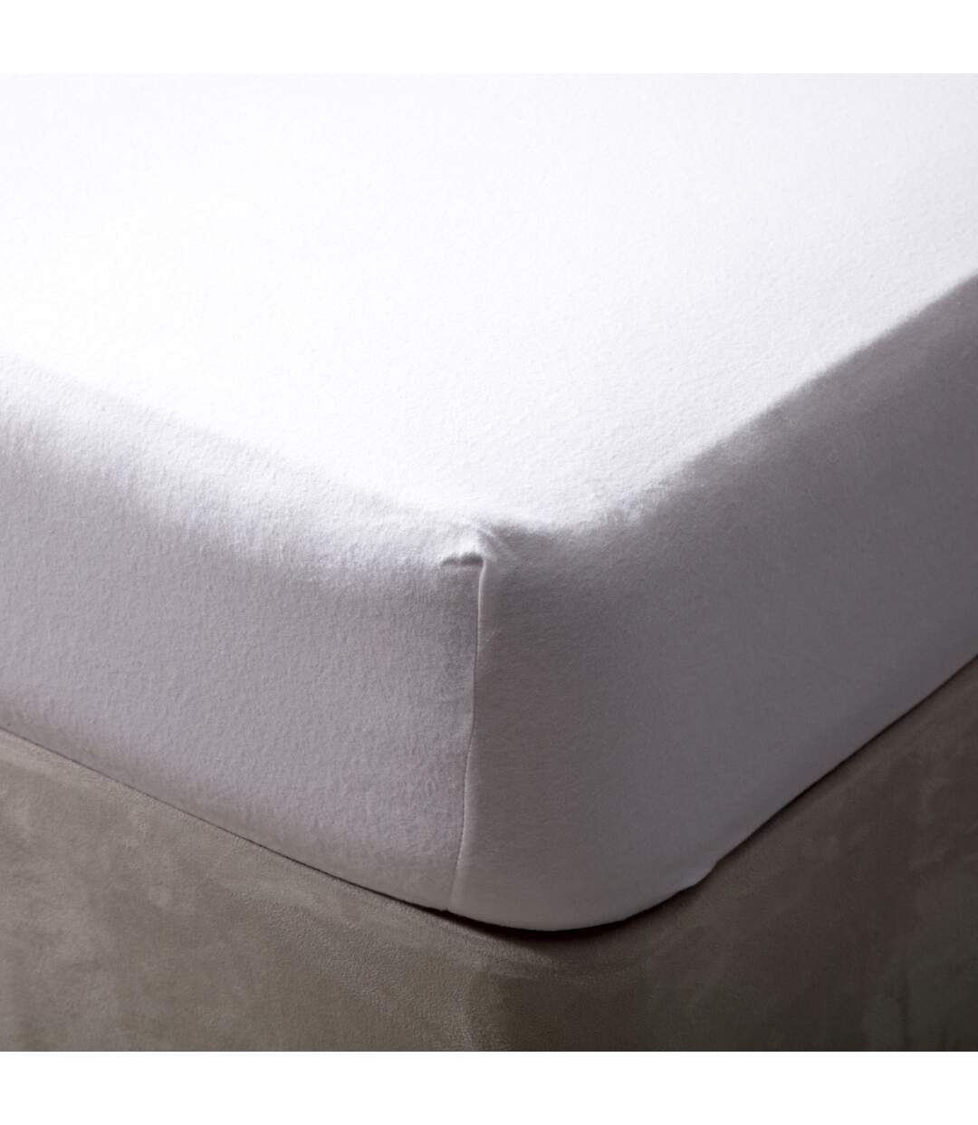 Belledorm Brushed Cotton Fitted Sheet (White) - UTBM303-2