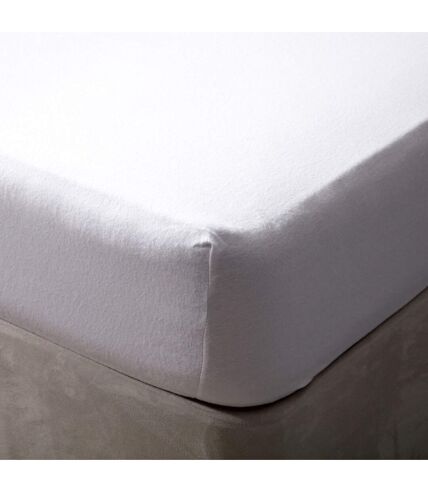 Belledorm Brushed Cotton Fitted Sheet (White) - UTBM303