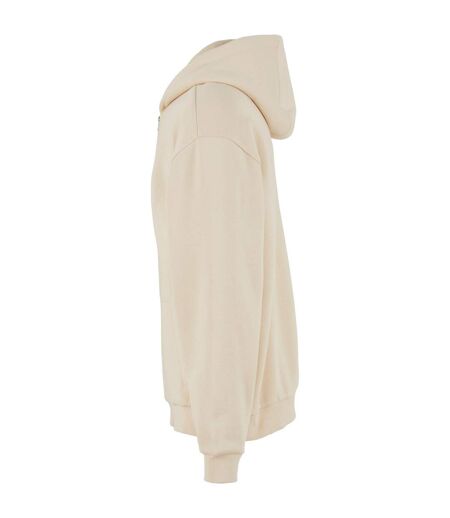 Mens Loose Full Zip Hoodie Sand Build Your Brand