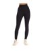 Womens/ladies Series-3 Soft Long Leggings Black Skins-1